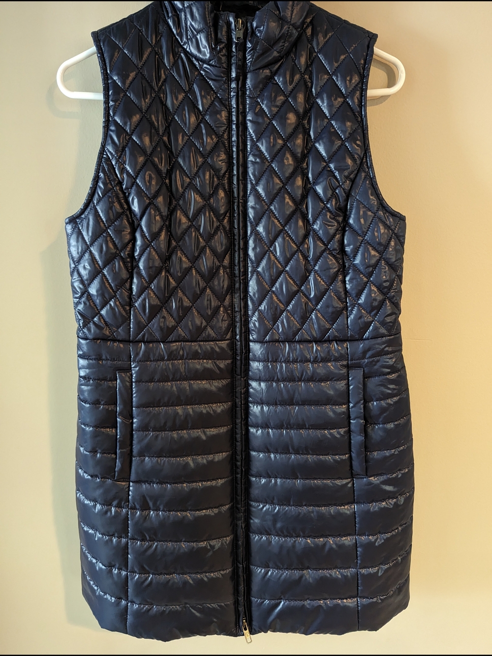 NWOT- Talbots Navy Quilted Puffer Vest
